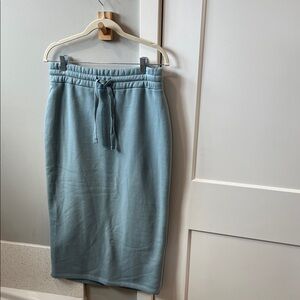 Zara Plush Sweat Midi Skirt